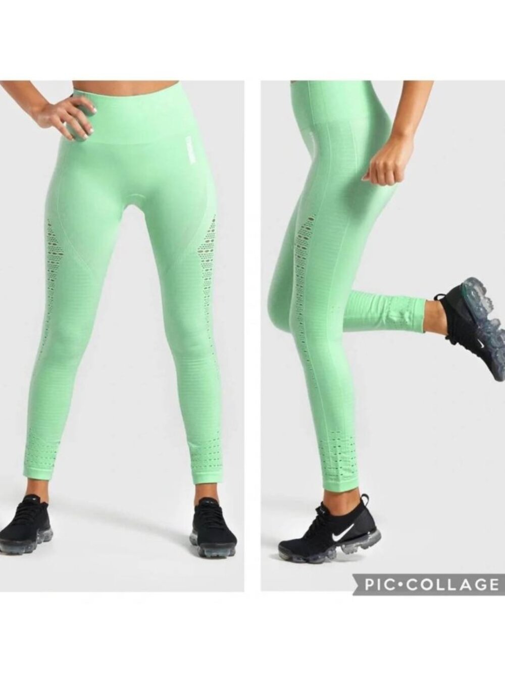 Gymshark Energy+ Seamless Leggings High waisted in Mint Green Bright
